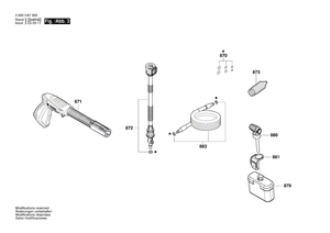 New Genuine Bosch F016F05054 Fixed fan jet nozzle