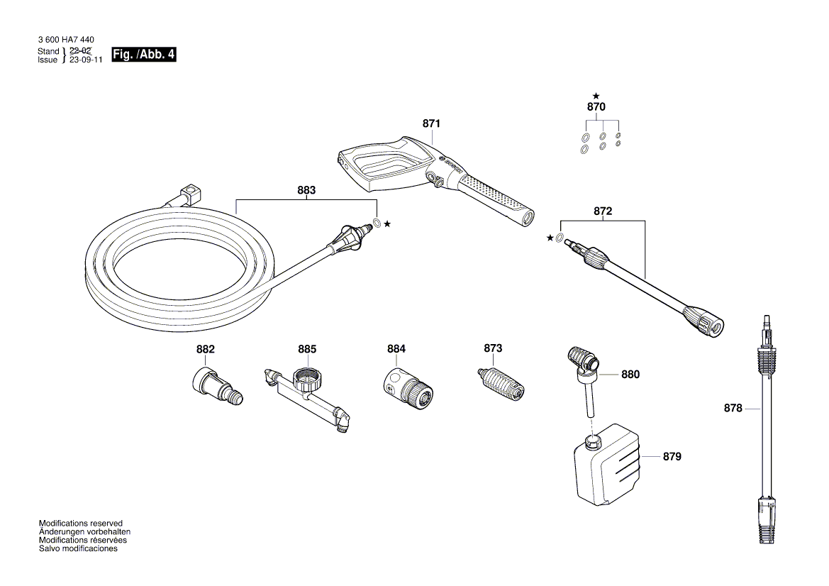New Genuine Bosch F016F05104 Handle