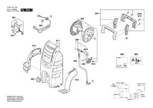 New Genuine Bosch F016F05104 Handle