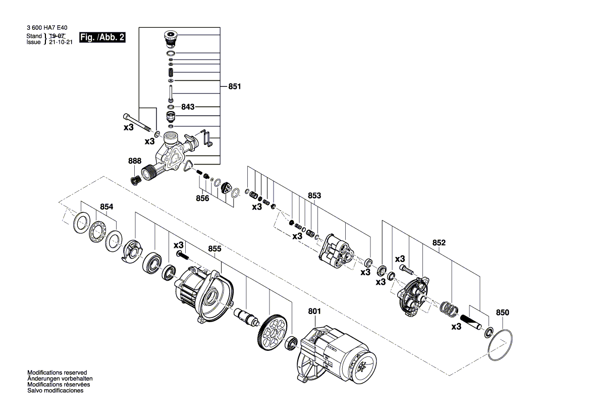 New Genuine Bosch F016F05124 Motor