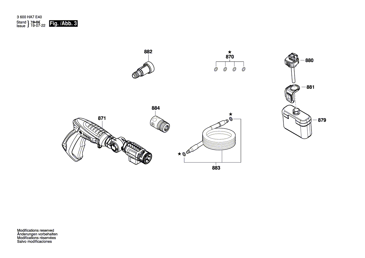 New Genuine Bosch F016F05124 Motor