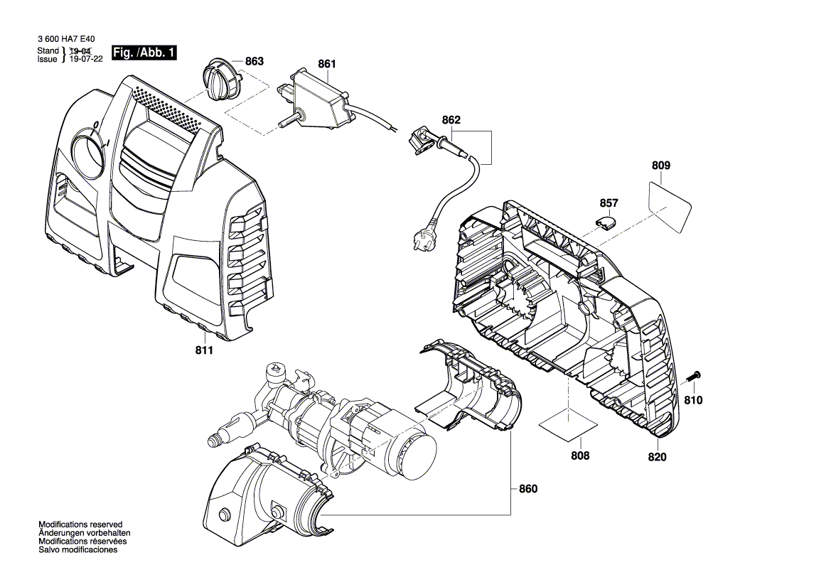 New Genuine Bosch F016F05124 Motor