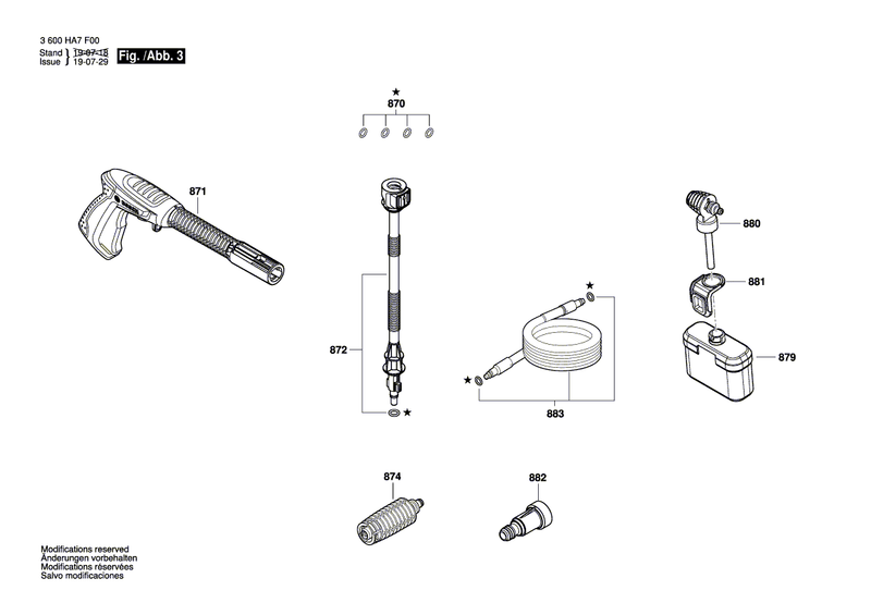 New Genuine Bosch F016F05136 Water filter