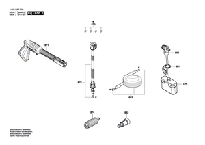 New Genuine Bosch F016F05136 Water filter
