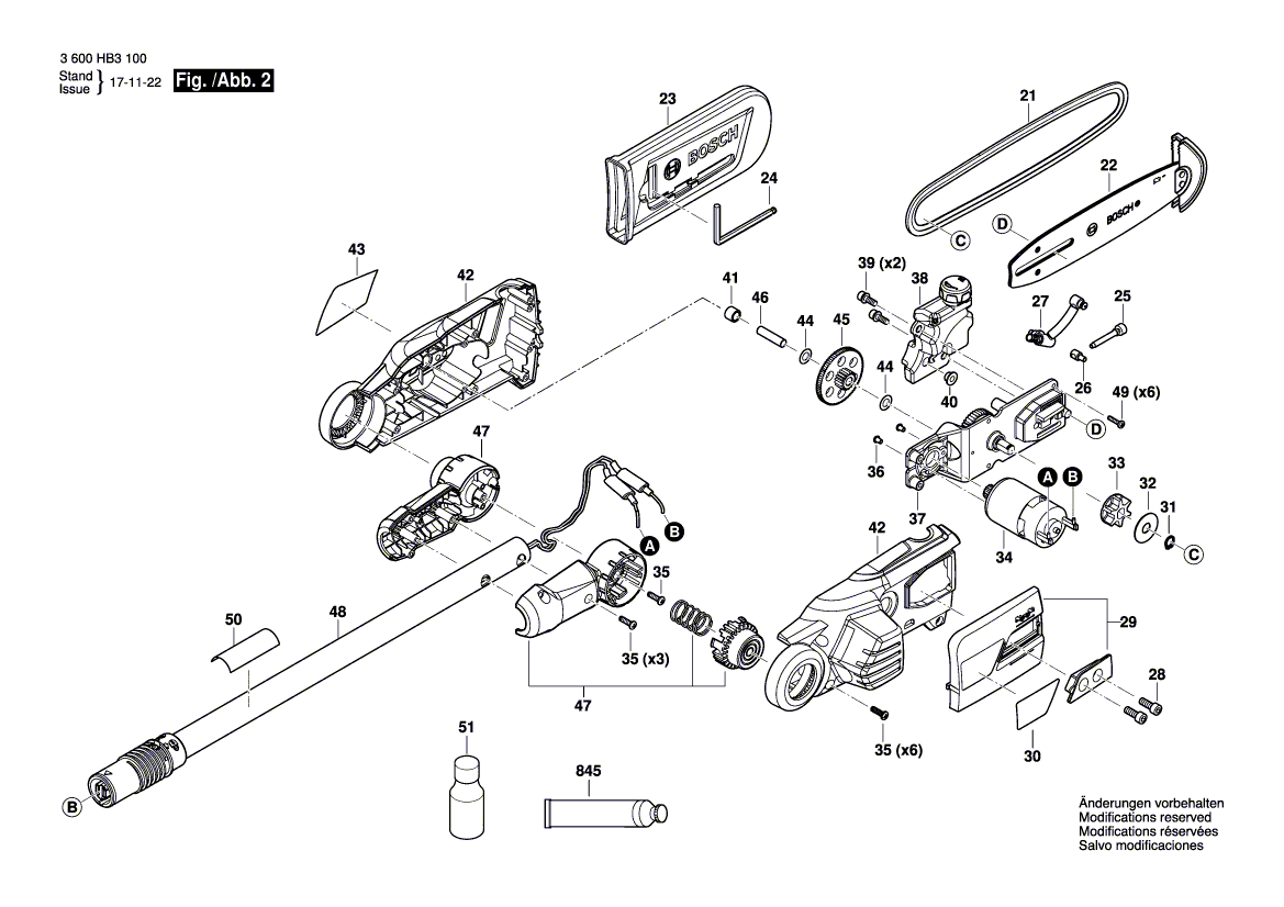 New Genuine Bosch F016F05190 Chain