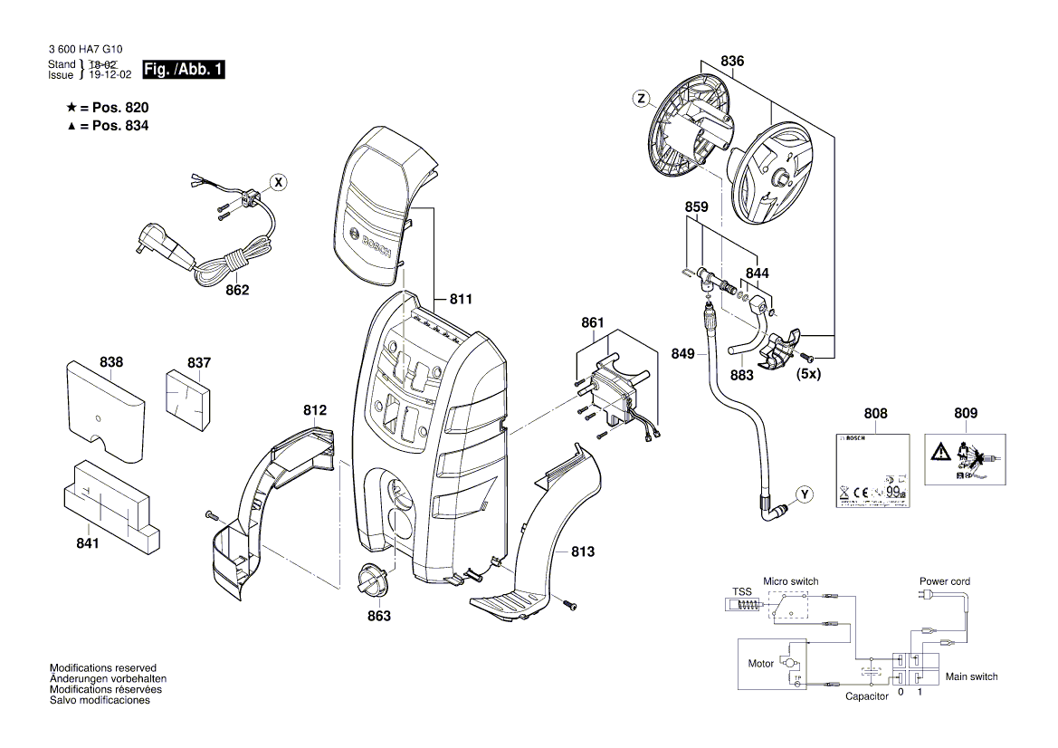 New Genuine Bosch F016F05278 Motor cover
