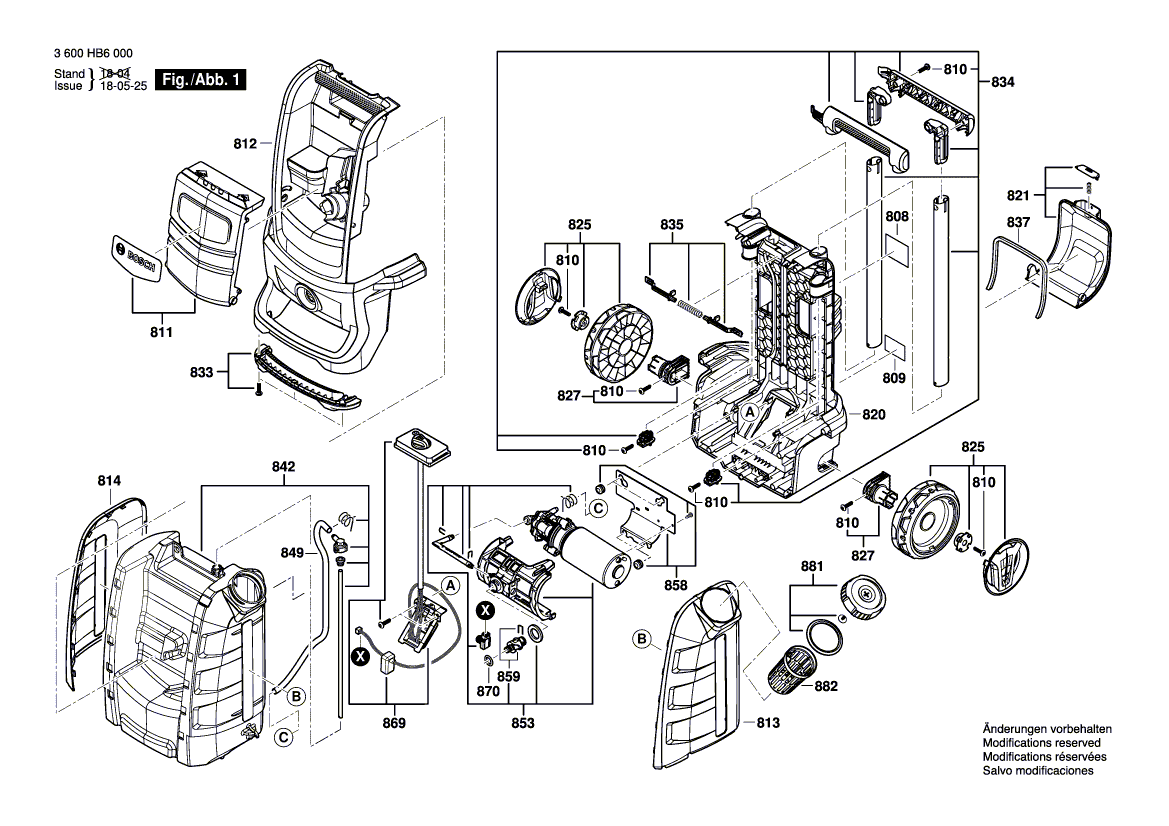 New Genuine Bosch F016F05307 Housing part