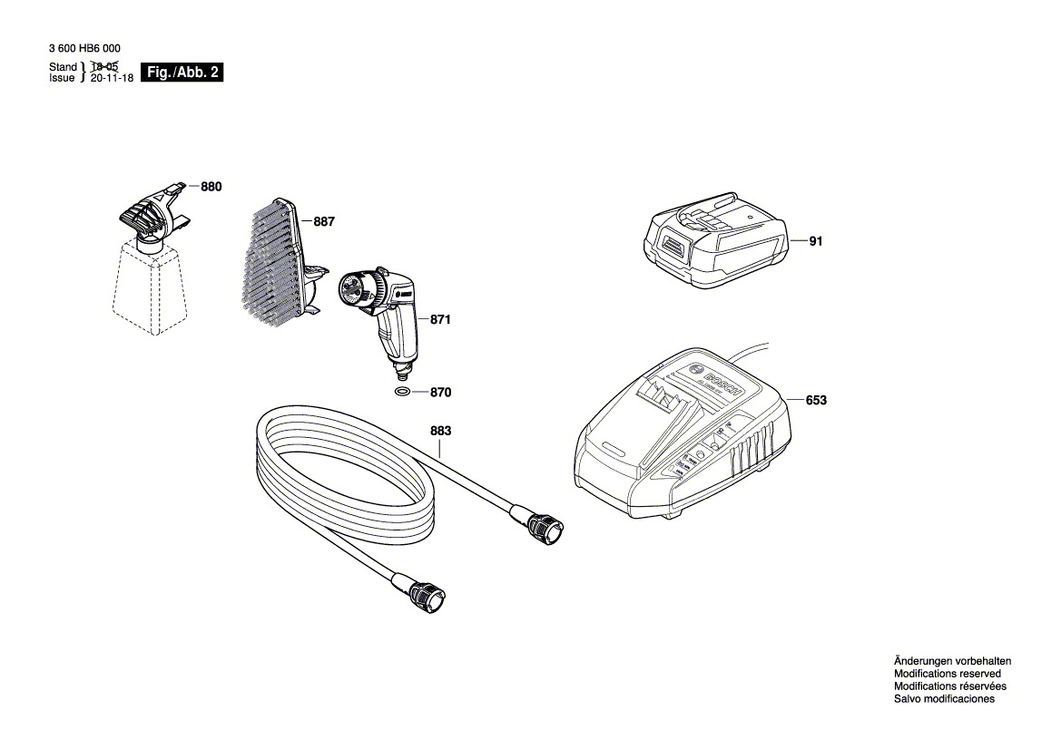 New Genuine Bosch F016F05346 Nameplate