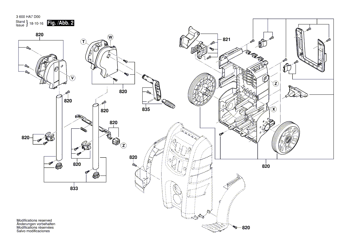 New Genuine Bosch F016F05357 front cover