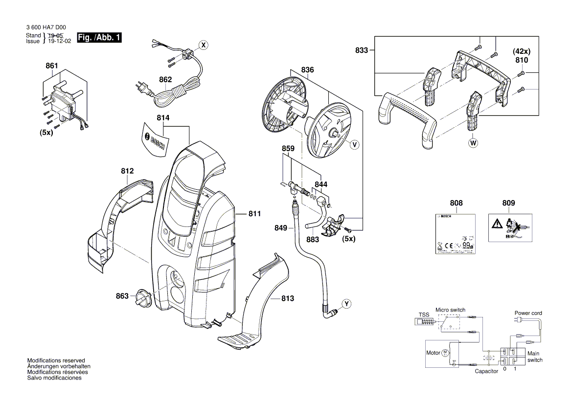 New Genuine Bosch F016F05359 Cover
