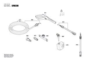 New Genuine Bosch F016F05360 High-Pressure Hose