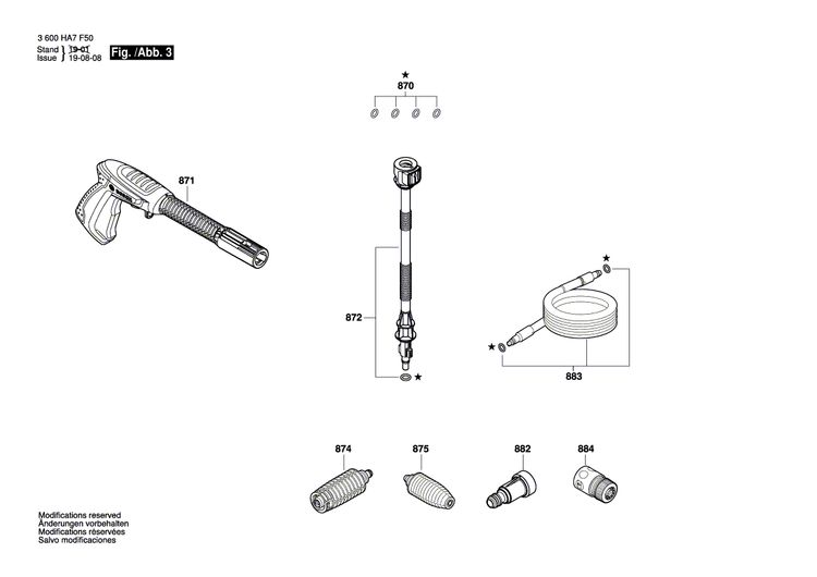 New Genuine Bosch F016F05397 Nameplate