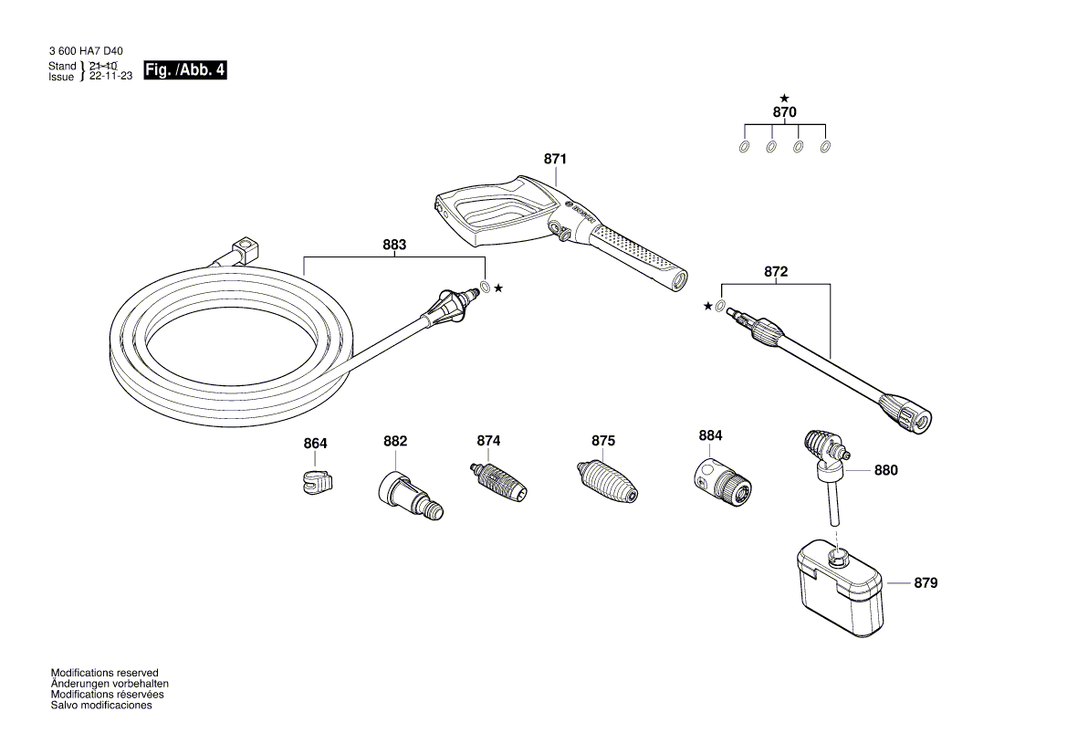 New Genuine Bosch F016F05403 O-Ring Kit