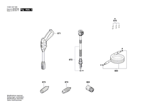 New Genuine Bosch F016F05406 Wide Angle Nozzle