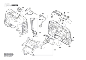 New Genuine Bosch F016F05433 Warning Label