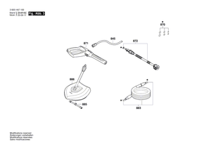 New Genuine Bosch F016F05450 Motor cover