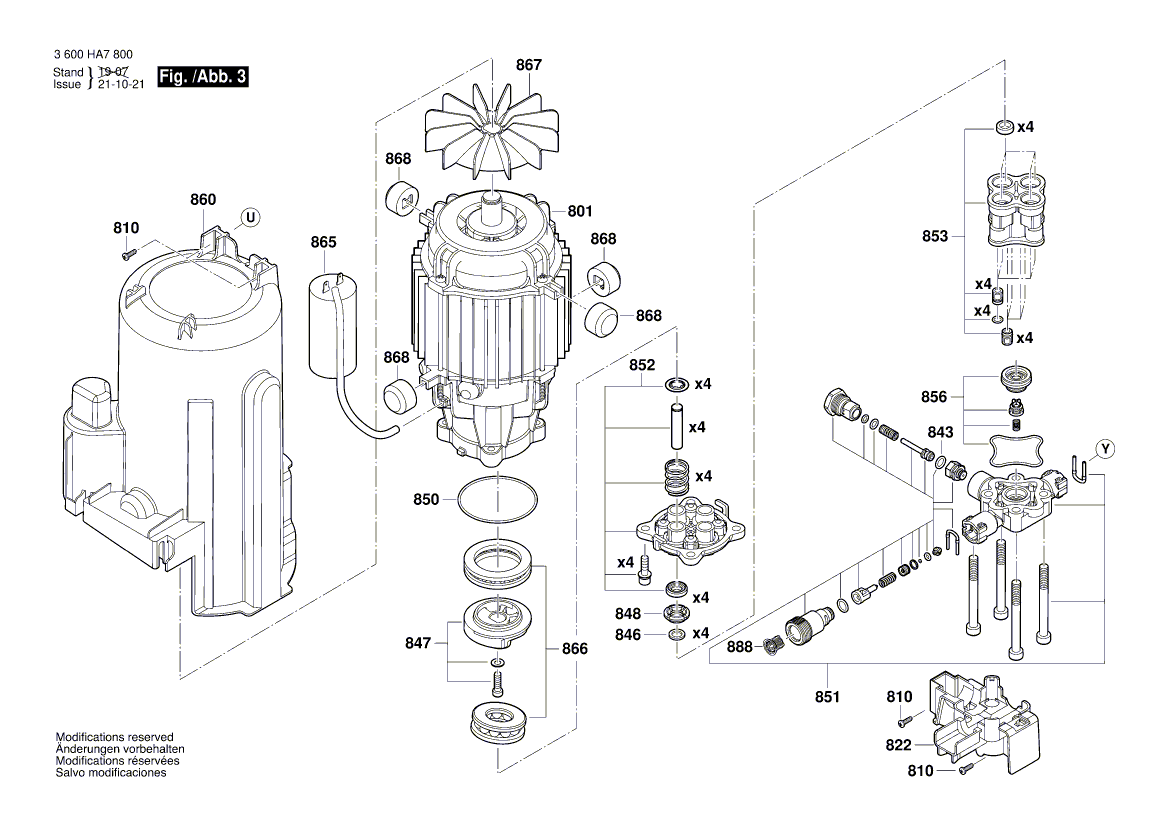 New Genuine Bosch F016F05463 Pump unit