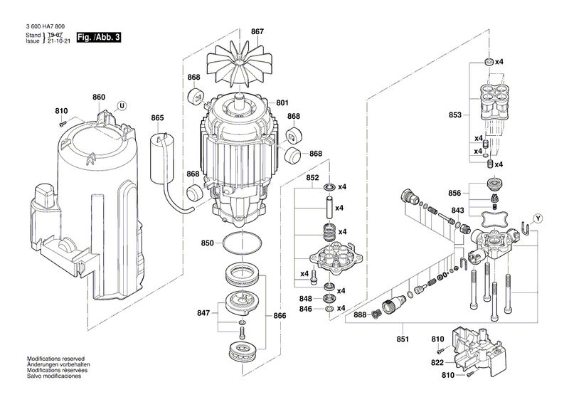 New Genuine Bosch F016F05466 Cover