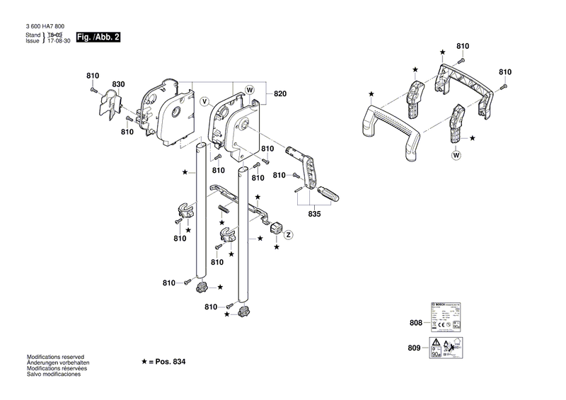 New Genuine Bosch F016F05473 Axle