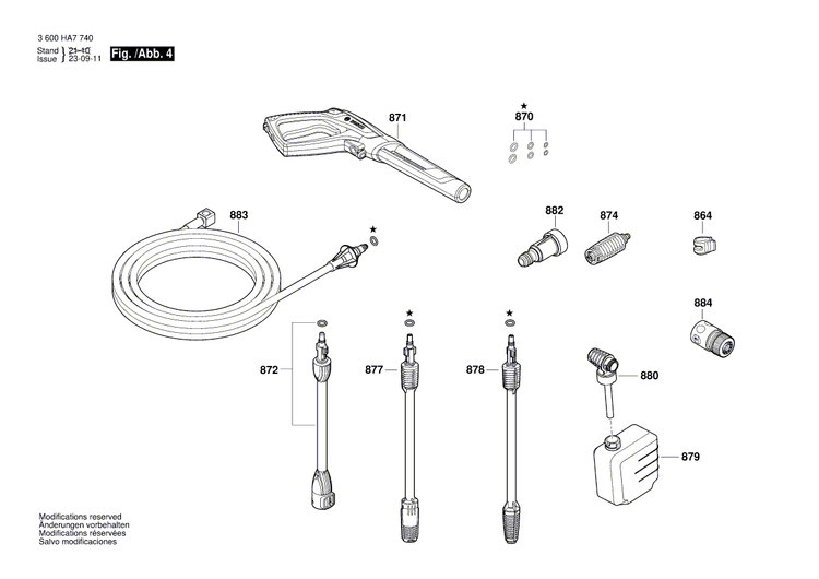 New Genuine Bosch F016F05482 Power supply cord