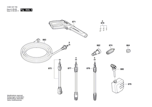 New Genuine Bosch F016F05494 Vario Jet Fan Lance