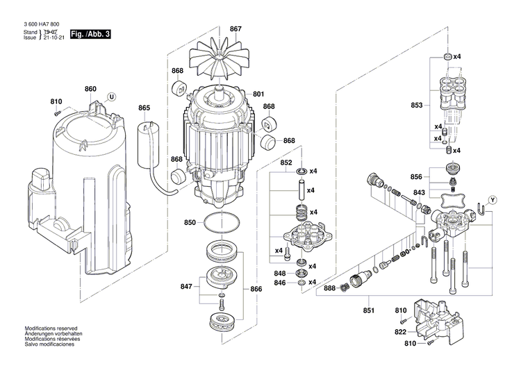 New Genuine Bosch F016F05499 Roto Jet Fan Lance