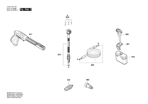 New Genuine Bosch F016F05579 Wide Angle Nozzle