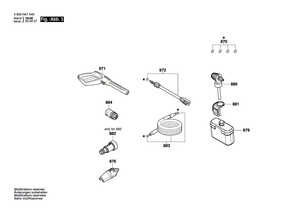 New Genuine Bosch F016F05580 3-in-1-nozzle