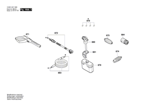New Genuine Bosch F016F05581 Power supply cord