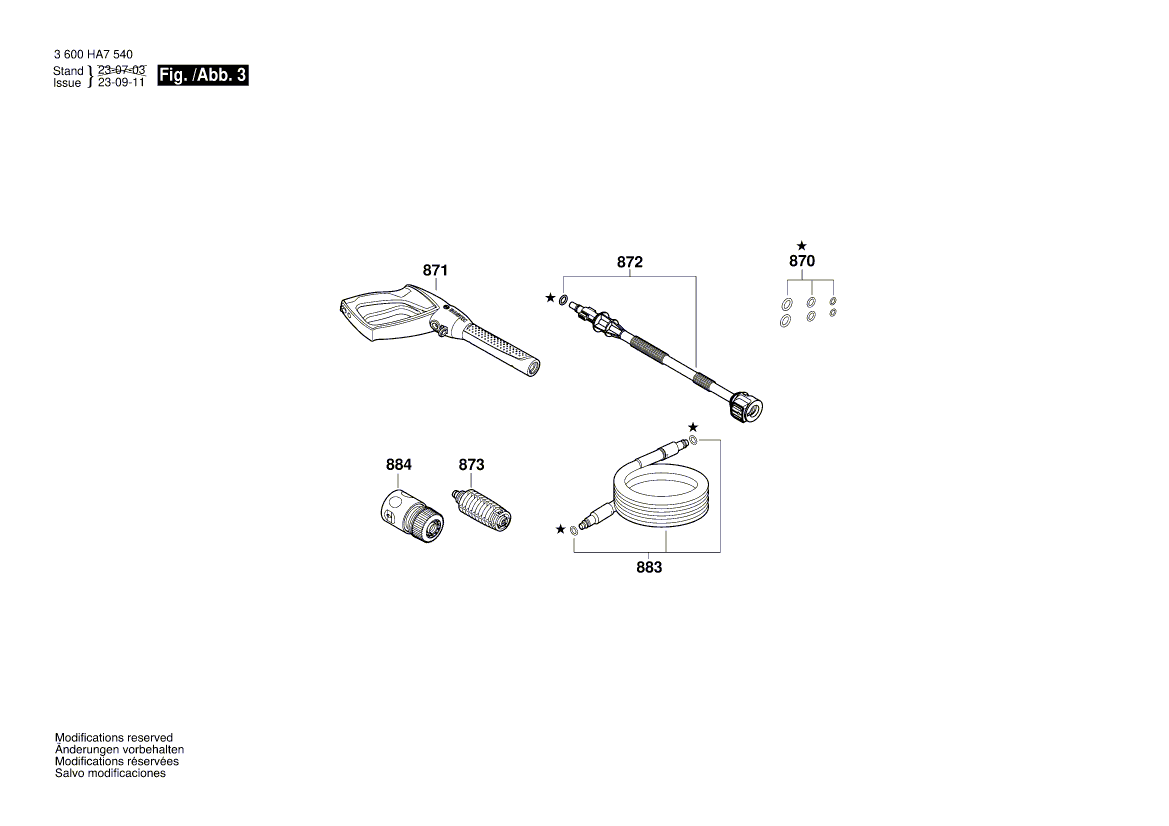New Genuine Bosch F016F05583 Warning Label