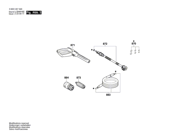 New Genuine Bosch F016F05583 Warning Label
