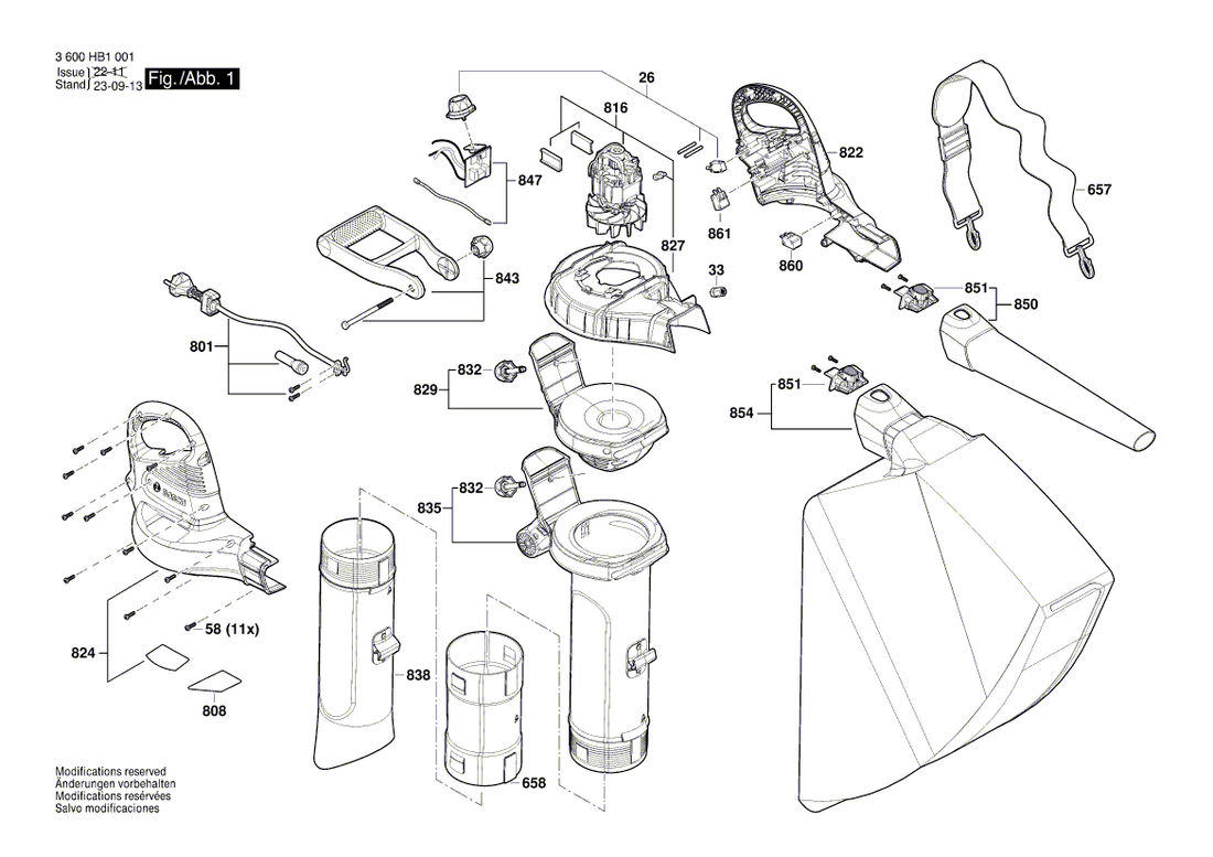 New Genuine Bosch F016F05594 Collection bag
