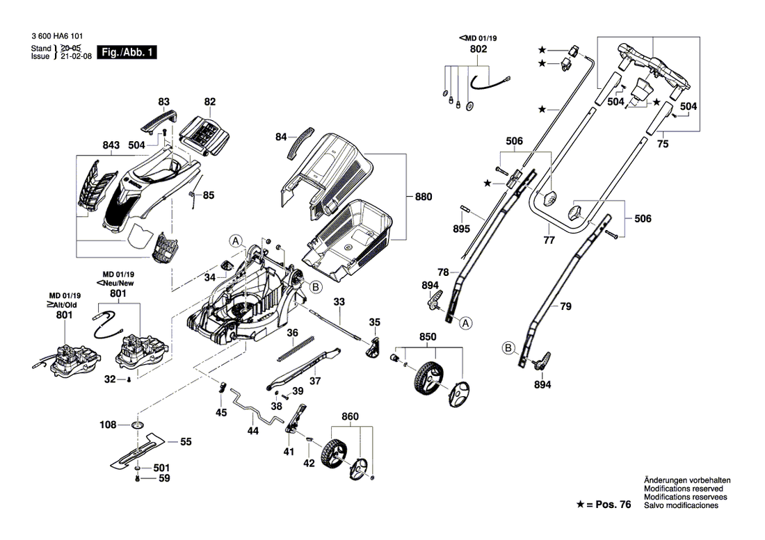 New Genuine Bosch F016F05741 Motor