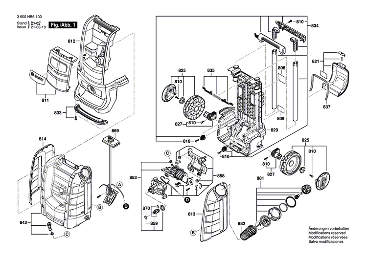 New Genuine Bosch F016F05763 Side Panel