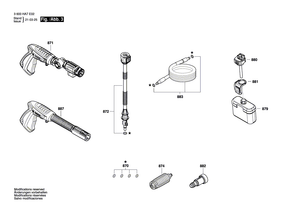 New Genuine Bosch F016F05781 Wide Angle Nozzle