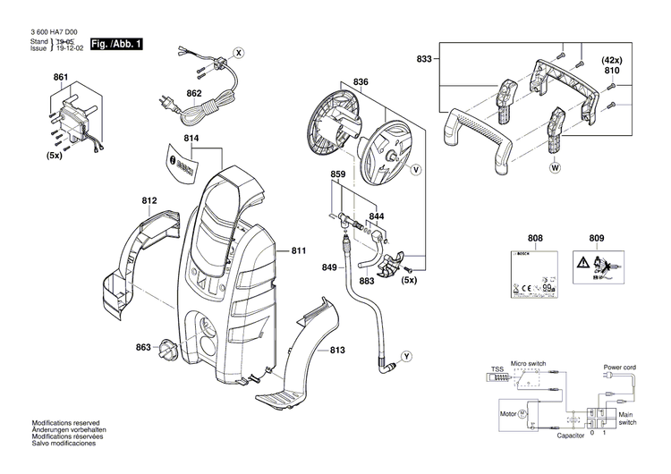 New Genuine Bosch F016F05982 front cover