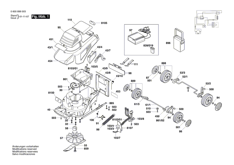 New Genuine Bosch F016L59389 DC motor