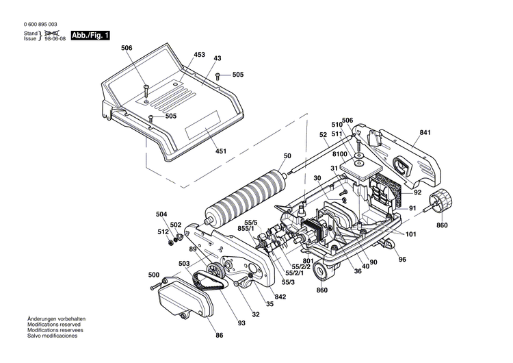 New Genuine Bosch F016L61206 Motor