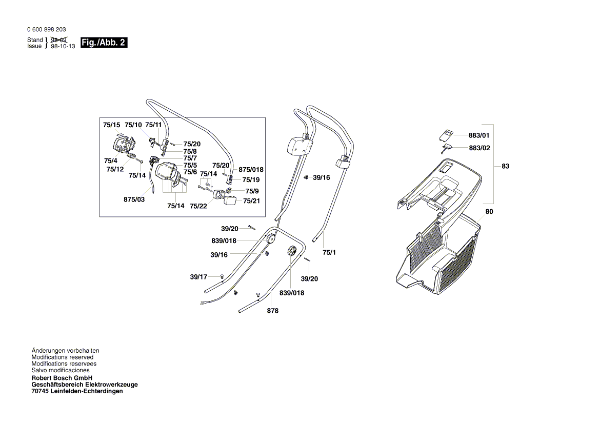 New Genuine Bosch F016L61774 Catcher Container