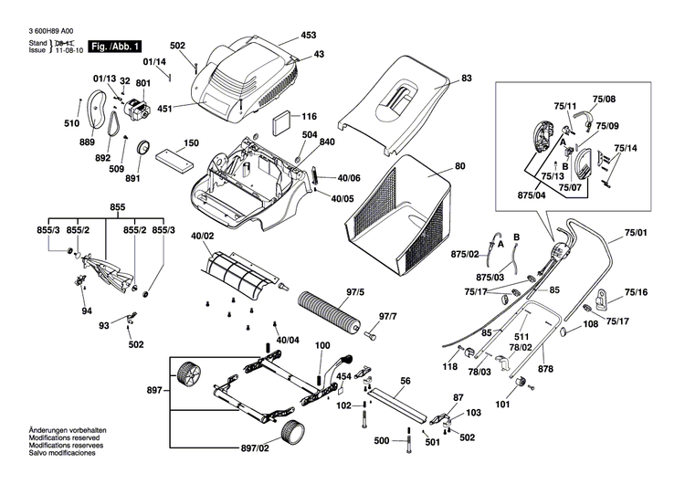 New Genuine Bosch F016L62269 Upper Housing