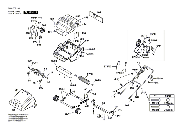 New Genuine Bosch F016L62292 Handle