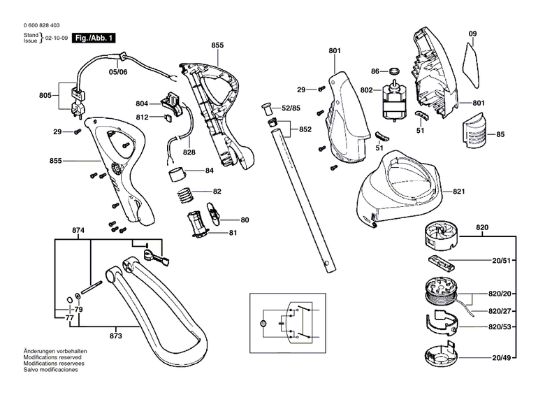 New Genuine Bosch F016L62530 Push-Button