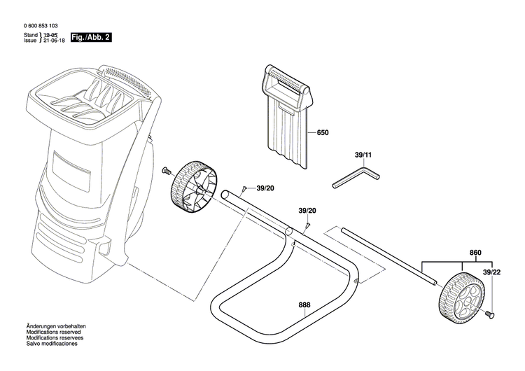New Genuine Bosch F016L64652 Chute