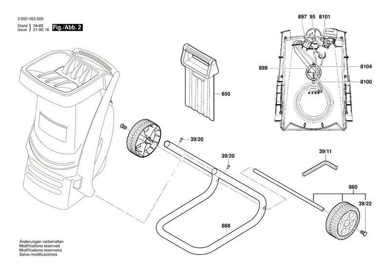 New Genuine Bosch F016L64653 Hopper