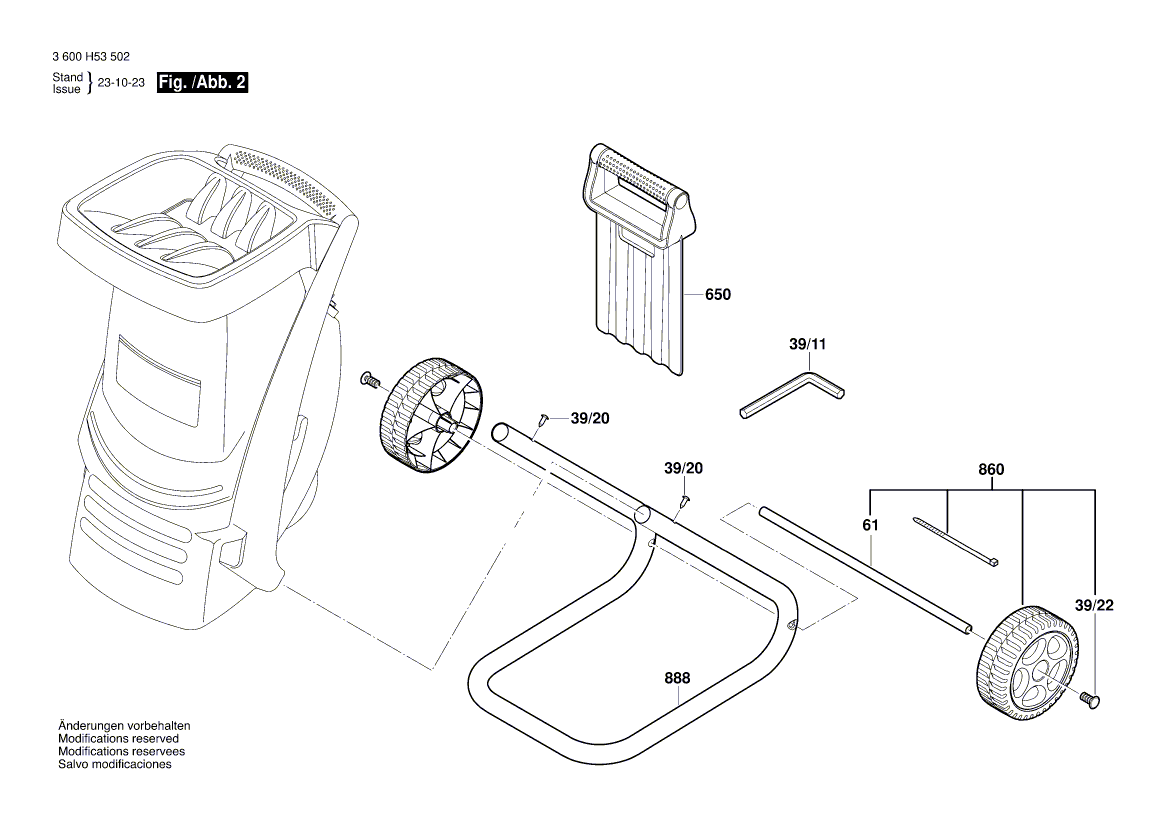 New Genuine Bosch F016L64669 Retaining Pin