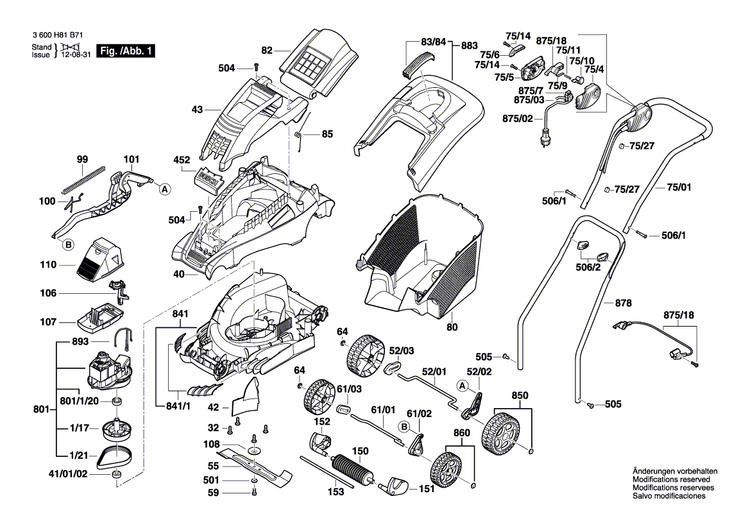 New Genuine Bosch F016L65705 Axle