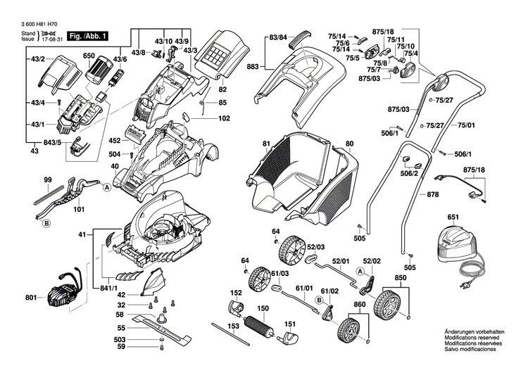New Genuine Bosch F016L65931 Axle