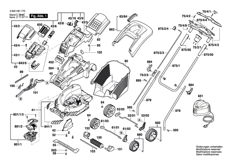 New Genuine Bosch F016L66039 Cover Panel