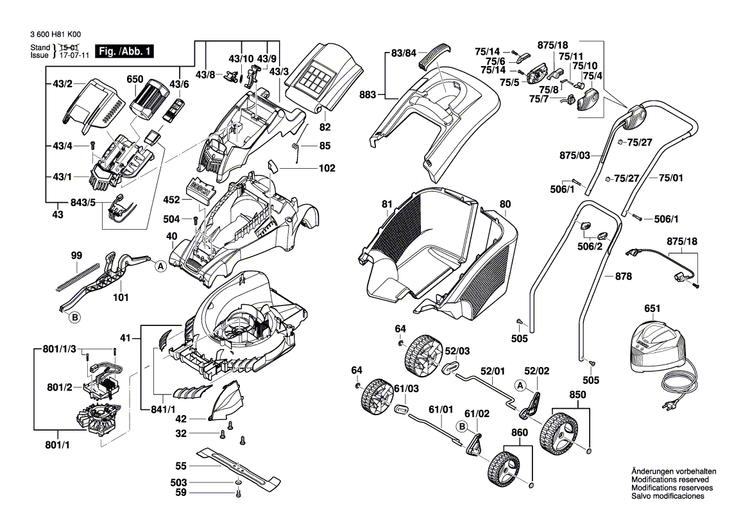 New Genuine Bosch F016L66619 Switch Housing