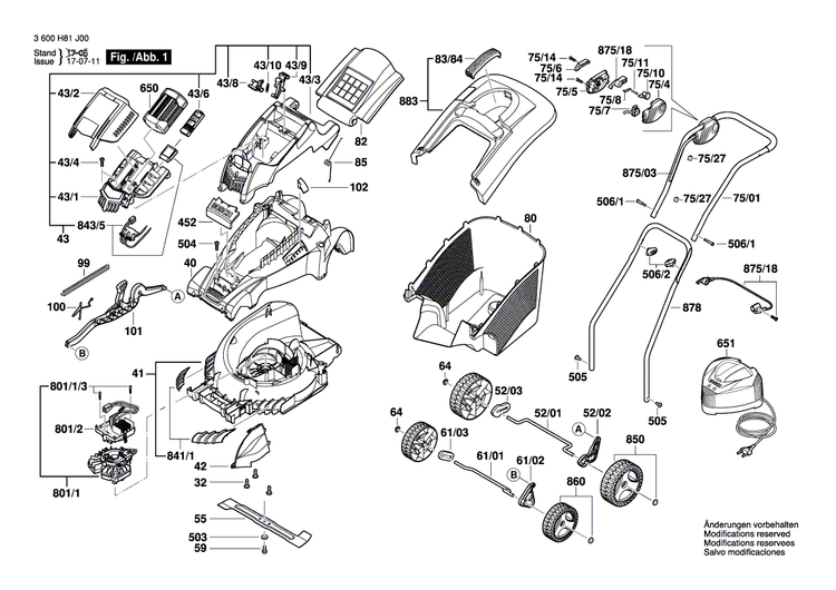 New Genuine Bosch F016L66780 Motor Hood
